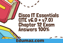 Cisco IT Essentials (ITE v6.0 + v7.0) Chapter 12 Exam Answers 100%