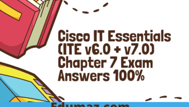 Cisco IT Essentials (ITE v6.0 + v7.0) Chapter 7 Exam Answers 100%