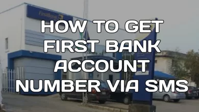 How to check first bank account number via SMS