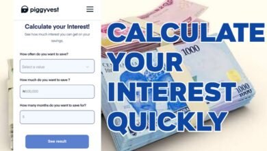 PiggyVest Interest Rate Calculator
